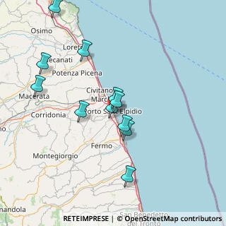 Mappa Piazza F.lli D'Angelo, 63821 Porto Sant'Elpidio FM, Italia (14.68364)