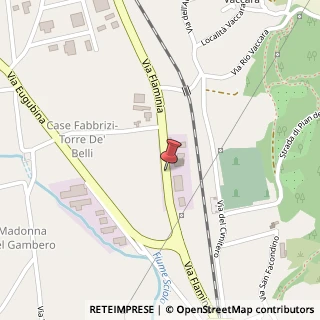 Mappa Via Flaminia Nord, Snc, 06023 Gualdo Tadino, Perugia (Umbria)