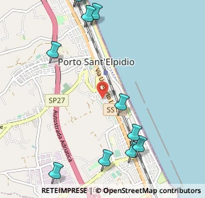 Mappa Via Giuseppe Giusti, 63821 Porto Sant'Elpidio FM, Italia (1.41364)