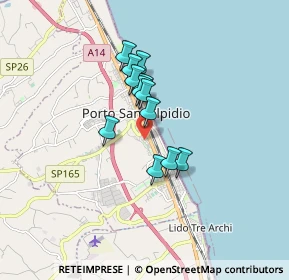 Mappa Via Giuseppe Giusti, 63821 Porto Sant'Elpidio FM, Italia (1.22333)