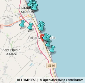 Mappa Via Giuseppe Giusti, 63821 Porto Sant'Elpidio FM, Italia (4.393)