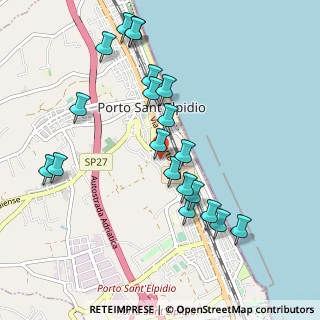 Mappa Via Giuseppe Giusti, 63821 Porto Sant'Elpidio FM, Italia (1.0565)