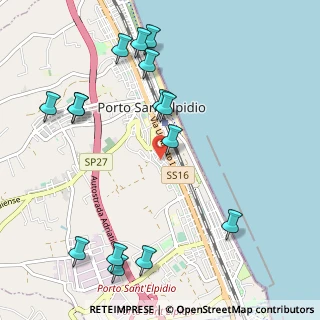 Mappa Via Giuseppe Giusti, 63821 Porto Sant'Elpidio FM, Italia (1.30267)