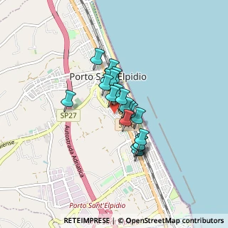 Mappa Via Giuseppe Giusti, 63821 Porto Sant'Elpidio FM, Italia (0.5585)