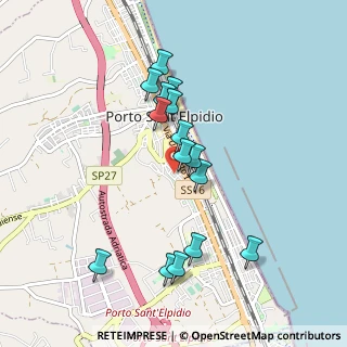 Mappa Via Giuseppe Giusti, 63821 Porto Sant'Elpidio FM, Italia (0.88133)