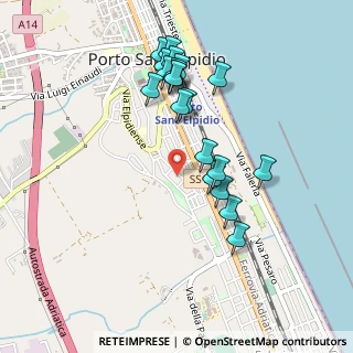 Mappa Via Giuseppe Giusti, 63821 Porto Sant'Elpidio FM, Italia (0.472)