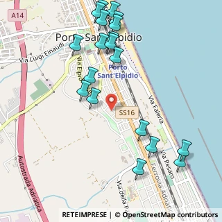 Mappa Via Giuseppe Giusti, 63821 Porto Sant'Elpidio FM, Italia (0.6375)