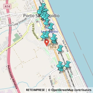 Mappa Via Giuseppe Giusti, 63821 Porto Sant'Elpidio FM, Italia (0.531)