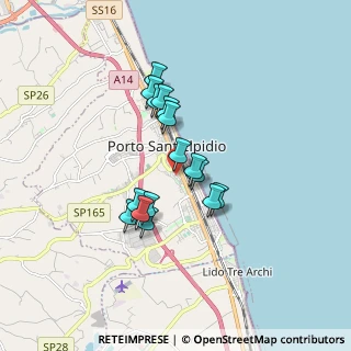 Mappa Via Giuseppe Giusti, 63821 Porto Sant'Elpidio FM, Italia (1.36438)