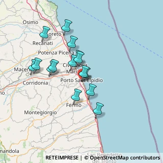 Mappa Via Enrico Fermi, 63821 Porto Sant'Elpidio FM, Italia (12.564)
