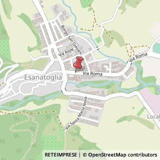 Mappa Via roma 25, 62024 Esanatoglia, Macerata (Marche)
