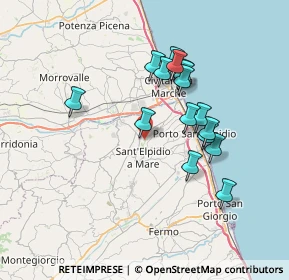 Mappa Sant'Elpidio A Mare, 63811 Sant'Elpidio a mare FM, Italia (6.53875)