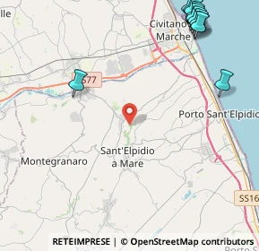 Mappa Sant'Elpidio A Mare, 63811 Sant'Elpidio a mare FM, Italia (6.64333)