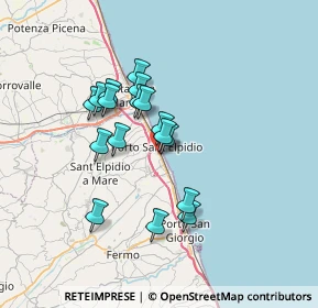 Mappa Via G. Verdi, 63821 Porto Sant'Elpidio FM, Italia (5.69765)