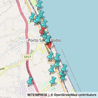 Mappa Via Guglielmo Oberdan, 63821 Porto Sant'Elpidio FM, Italia (1.0875)