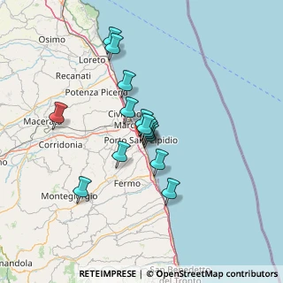 Mappa Via Guglielmo Oberdan, 63821 Porto Sant'Elpidio FM, Italia (10.67357)