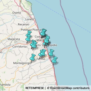 Mappa Via Guglielmo Oberdan, 63821 Porto Sant'Elpidio FM, Italia (9.54313)