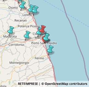 Mappa Via Guglielmo Oberdan, 63821 Porto Sant'Elpidio FM, Italia (17.71333)