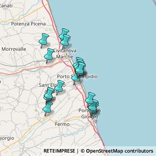 Mappa Via Guglielmo Oberdan, 63821 Porto Sant'Elpidio FM, Italia (6.31053)