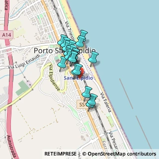 Mappa Via Guglielmo Oberdan, 63821 Porto Sant'Elpidio FM, Italia (0.3135)