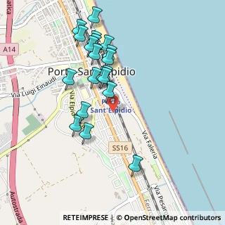Mappa Via Guglielmo Oberdan, 63821 Porto Sant'Elpidio FM, Italia (0.487)
