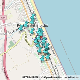 Mappa Via Guglielmo Oberdan, 63821 Porto Sant'Elpidio FM, Italia (0.3485)