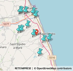 Mappa Via Don Sturzo, 63821 Porto Sant'Elpidio FM, Italia (3.885)