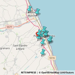Mappa Via Don Sturzo, 63821 Porto Sant'Elpidio FM, Italia (2.57917)