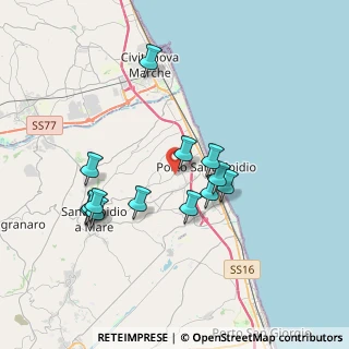 Mappa Via Don Sturzo, 63821 Porto Sant'Elpidio FM, Italia (3.48692)