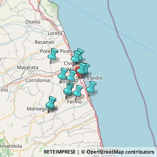 Mappa Via Don Sturzo, 63821 Porto Sant'Elpidio FM, Italia (9.67692)