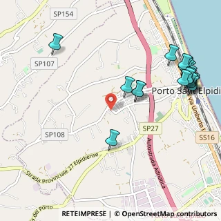 Mappa Via Don Sturzo, 63821 Porto Sant'Elpidio FM, Italia (1.371)