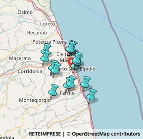 Mappa Via Don Luigi Sturzo, 63821 Porto Sant'Elpidio FM, Italia (9.01125)