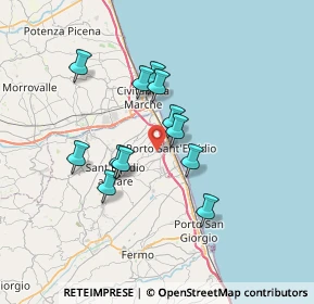 Mappa Via Don Luigi Sturzo, 63821 Porto Sant'Elpidio FM, Italia (5.90167)