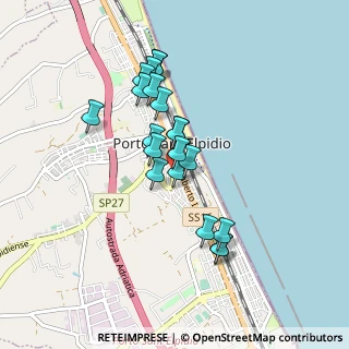 Mappa Via Filippo Corridoni, 63821 Porto Sant'Elpidio FM, Italia (0.761)