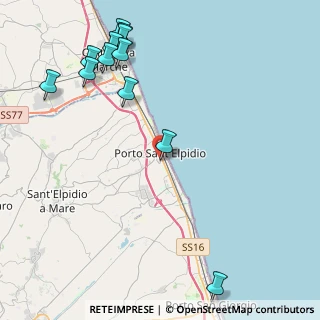 Mappa Via Filippo Corridoni, 63821 Porto Sant'Elpidio FM, Italia (5.66333)