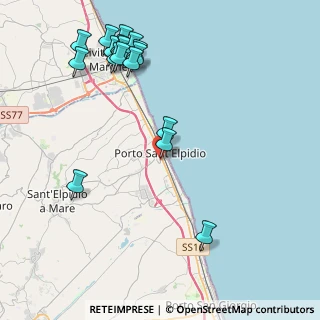 Mappa Via Filippo Corridoni, 63821 Porto Sant'Elpidio FM, Italia (5.13588)