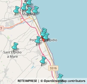 Mappa Via Filippo Corridoni, 63821 Porto Sant'Elpidio FM, Italia (5.03714)