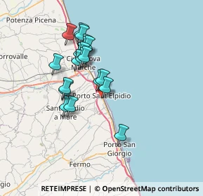 Mappa Via Filippo Corridoni, 63821 Porto Sant'Elpidio FM, Italia (6.24)