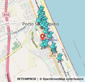 Mappa Via Filippo Corridoni, 63821 Porto Sant'Elpidio FM, Italia (0.354)