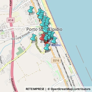 Mappa Via Filippo Corridoni, 63821 Porto Sant'Elpidio FM, Italia (0.3365)