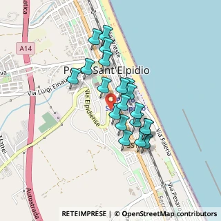 Mappa Via Filippo Corridoni, 63821 Porto Sant'Elpidio FM, Italia (0.357)