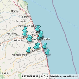 Mappa Via Filippo Corridoni, 63821 Porto Sant'Elpidio FM, Italia (9.46563)
