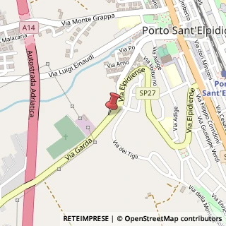 Mappa Via Garda, 2, 63821 Porto Sant'Elpidio, Fermo (Marche)