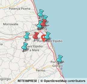 Mappa Raccordo Pian di Torre, 63821 Porto Sant'Elpidio FM, Italia (6.12909)