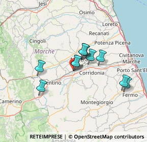 Mappa Via Bruno Tano, 62100 Sforzacosta MC, Italia (10.75)