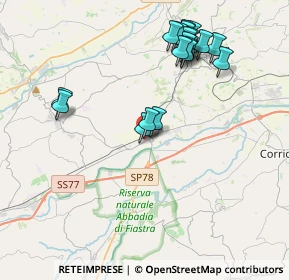 Mappa Via Bruno Tano, 62100 Sforzacosta MC, Italia (4.284)