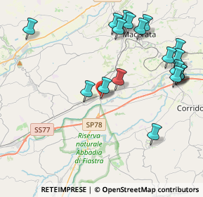 Mappa Via G. Natali, 62100 Macerata MC, Italia (5.01263)