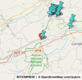 Mappa Via G. Natali, 62100 Macerata MC, Italia (5.3275)