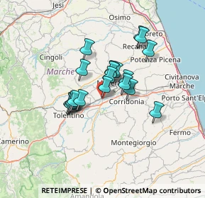 Mappa Via G. Natali, 62100 Macerata MC, Italia (10.1715)