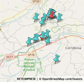 Mappa Via Mohandas Karam Gandhi, 62100 Sforzacosta MC, Italia (3.26833)